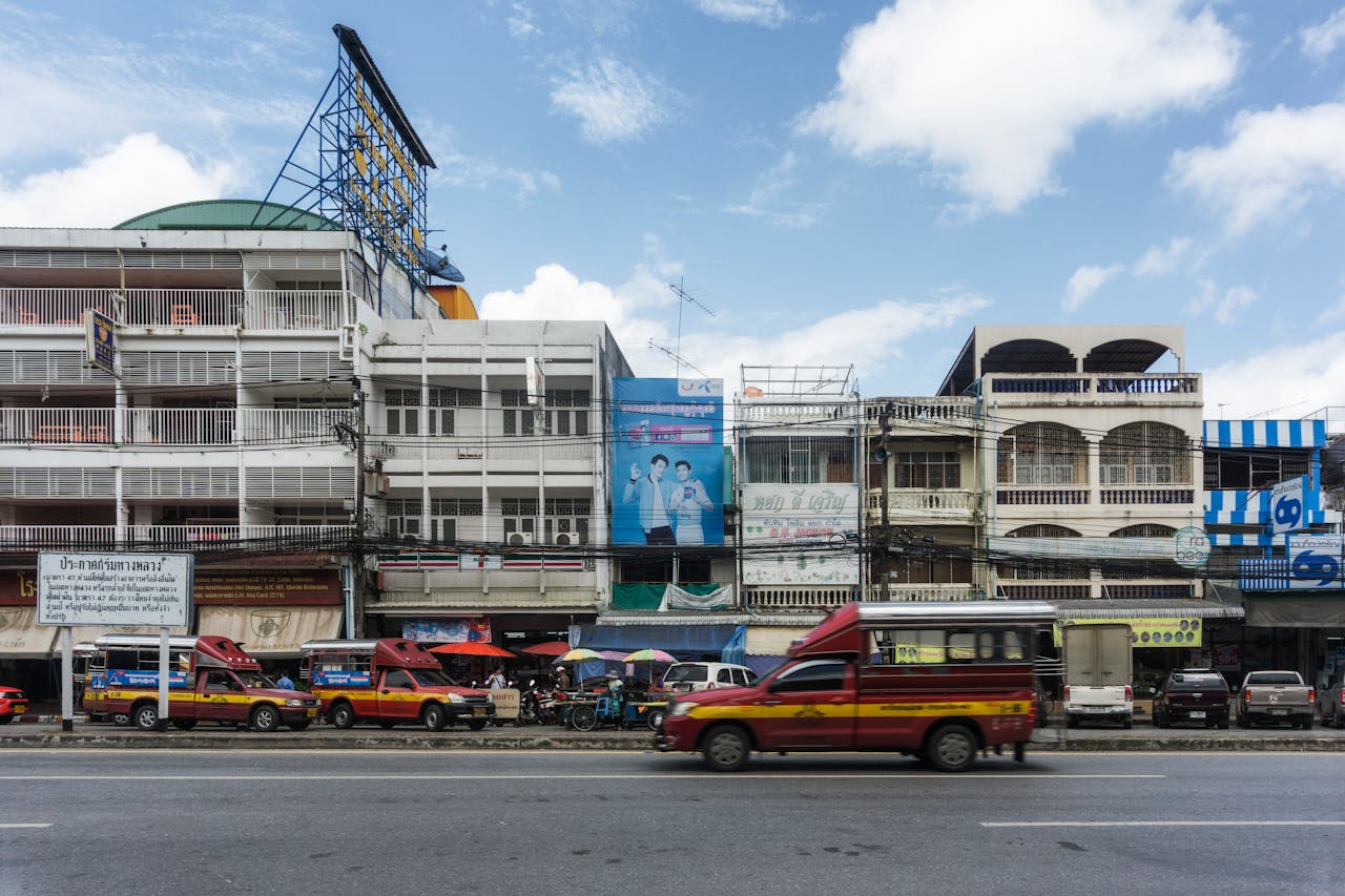 Street of Old Town in Thailand